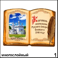 Сувенир Магнит Каргополь (книга) - купить Г359/001
