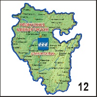 Магнит Стерлитамак (карта) - Г146/012
