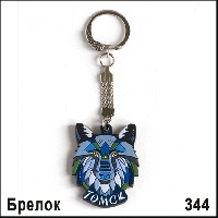 Брелок 344 Ваше изображение Волк 4.4х3.4_1