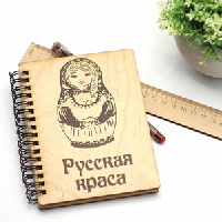Блокнот Русская краса фанера A6 15х12_1