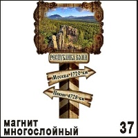 Магнит Республика Коми (столб-указатель)_1