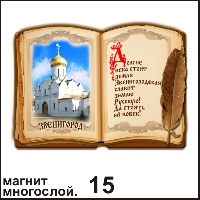 Сувенир Магнит Звенигород (Книга) - купить Г61/015