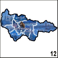 Магнит Ханты-Мансийск Карта 6,6х10,7_1