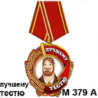 Сувенир Медаль тестю - купить М379/а