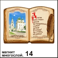 Сувенир Магнит Астрахань (Книга) - купить Г177/014