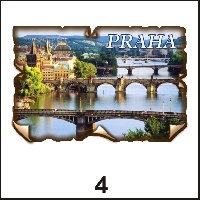 Сувенир Магнит Прага (винтаж) - купить Г106/004