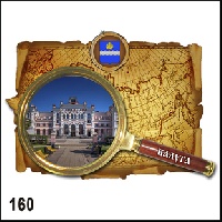 Магнит Карта 160 Ваше изображение многослойный 6,4х8,8_1