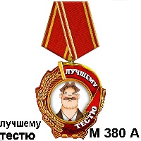 Сувенир Медаль тестю - купить М380/а