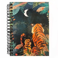 Блокнот Тигры и Луна A6 10х14,5_1