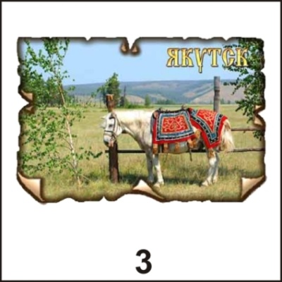 Магнит Якутск (винтаж)_1